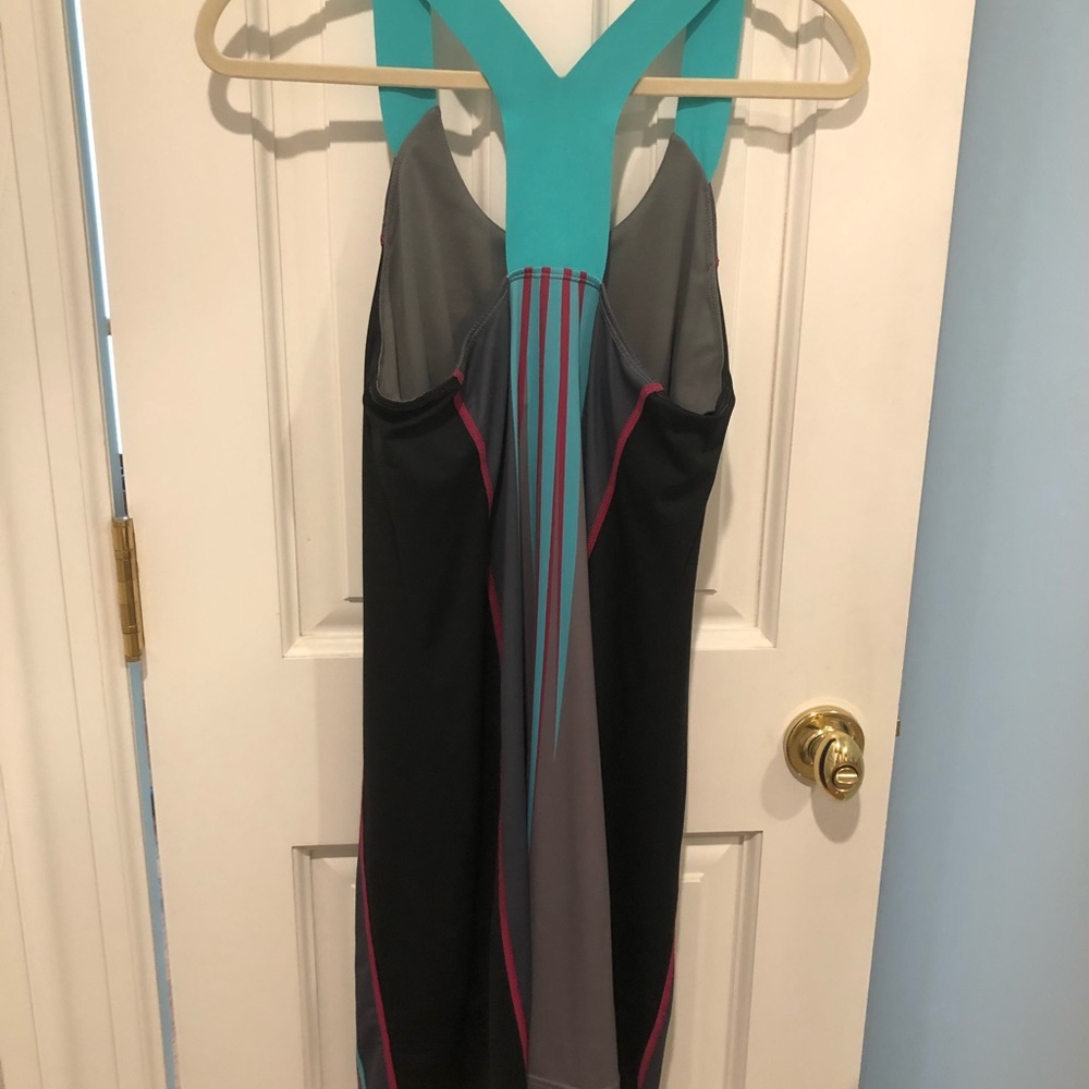 Title nine racer back sports to dinner dress.